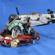 Illustration for article titled Steampunk LEGO Jabba Barge, Slave I and Other Amazing Steam Wars Models